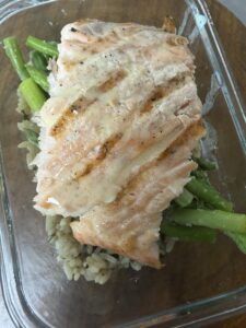 Grilled Salmon Meal Prep 3
